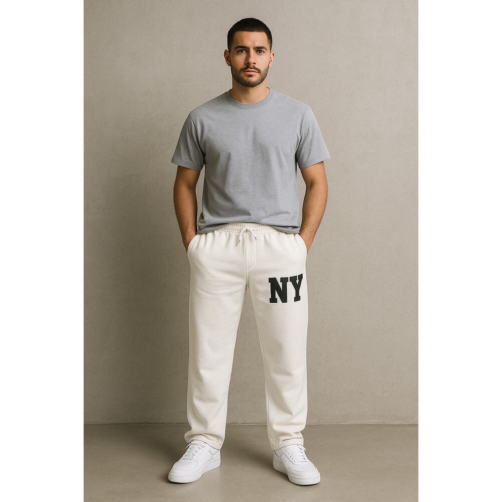 The Met x PacSun NY White Terry Sweatpants in Size Small - Picture 1 of 6